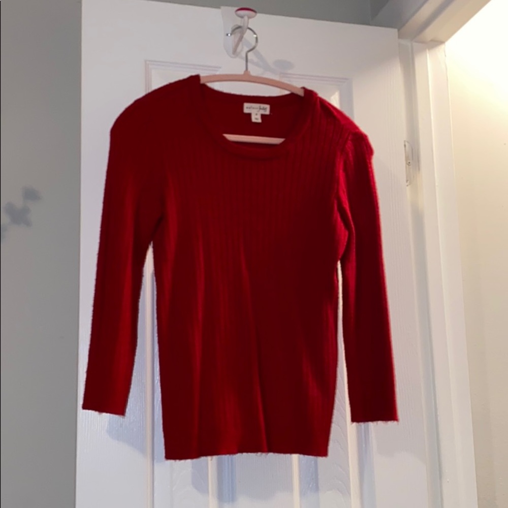 Red sweater